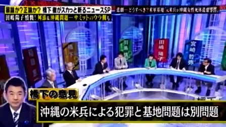 宿敵 田嶋陽子登場 橋下 羽鳥の新番組 仮 舛添問題 沖縄軍属女性遺棄事件 サミットなど 16 5 30 橋下維新ステーション